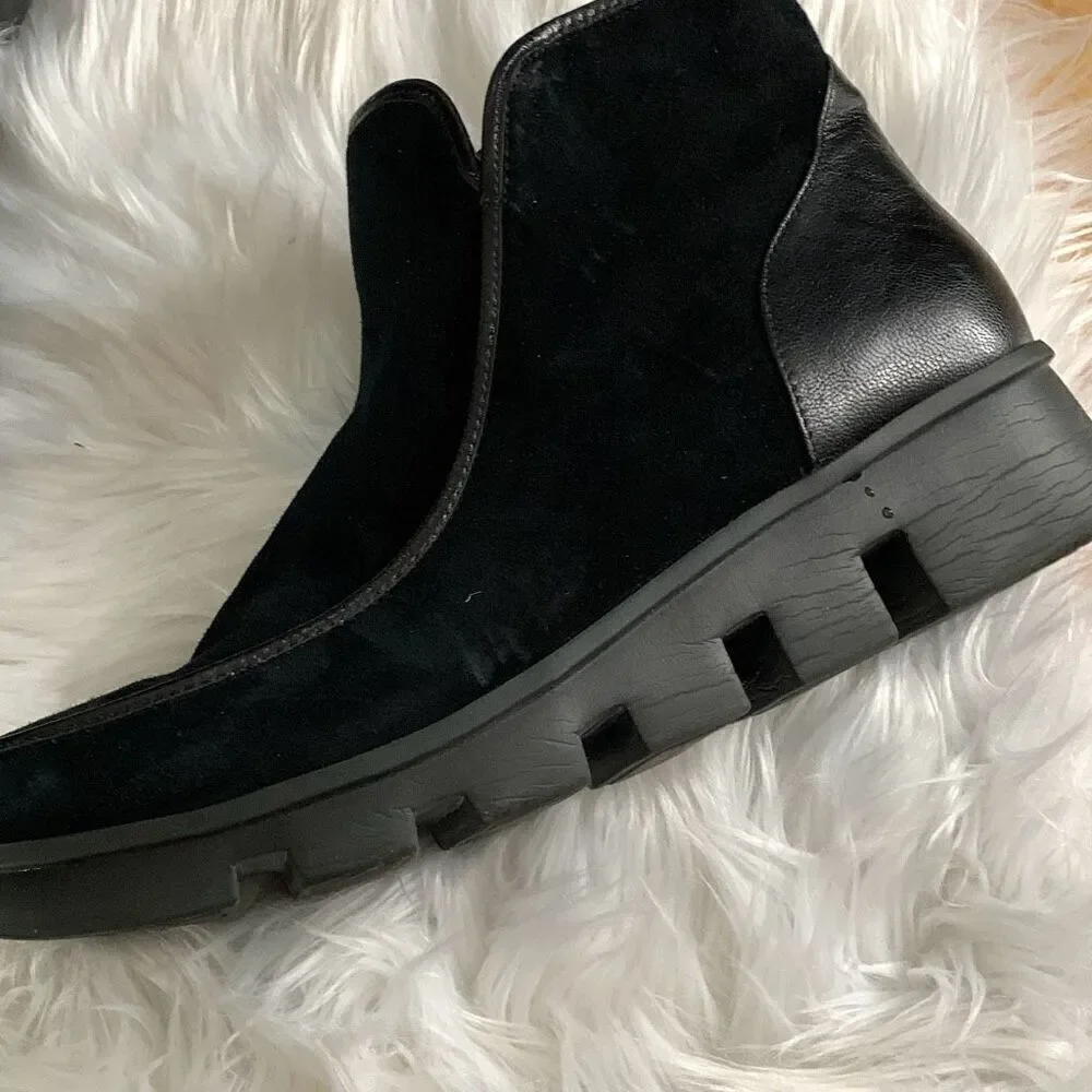 L'Amour Des Pieds, the Hesper Suede Chukka Booties black size 11 m women’s